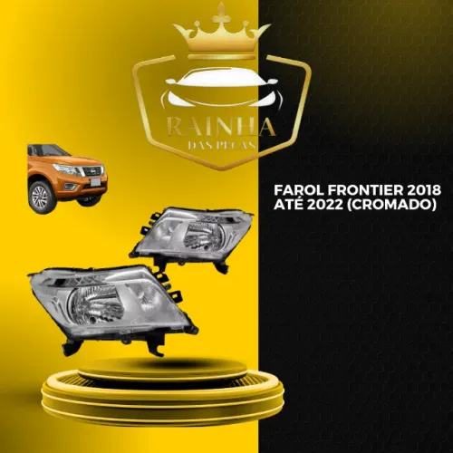 Farol Frontier 2018 até 2022 (Cromado)                                                    