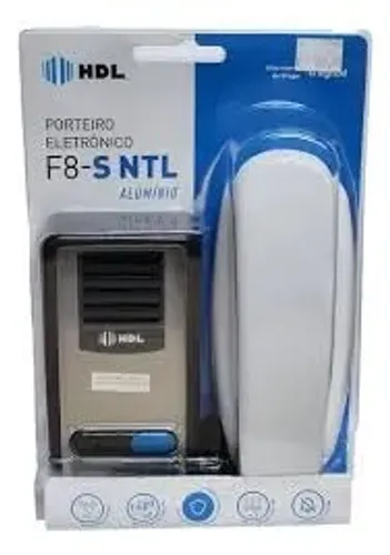 Porteiro Eletrônico Hdl Residencial Interfone Ntl F-8 Sntl