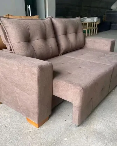 Sofá retrátil e reclinável 3 lugares - Novo