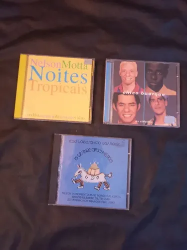CDs Musicais - Nelson Motta, Chico Buarque e Edu Lobo
