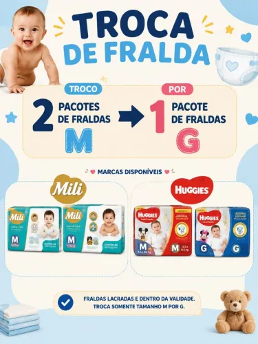 Fraldas descartáveis 