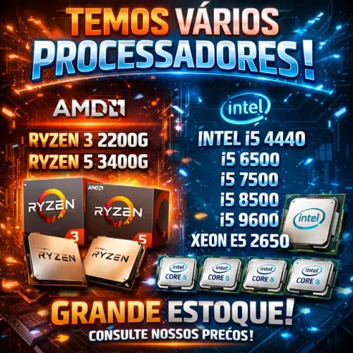 Processadores Intel, AMD e Xeon (Loja e Assistencia no Cohatrac)
