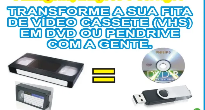 Convertemos Suas Fitas de Vídeo Cassete em Arquivos Digitais 