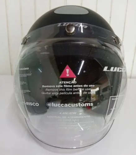 Capacete Lucca Cafe Racer + Viseira Bolha