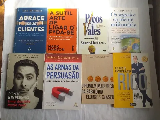 livros sobre negócios negócios, e crescimento pessoal , valores na descrição