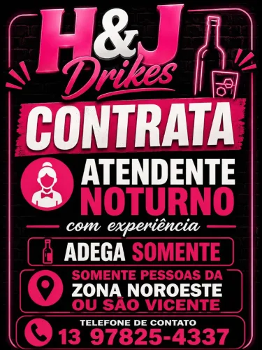 atende noturno drinks na zona noroeste