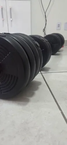 KIT DE PESOS 39 KG - BARRA + HALTERES