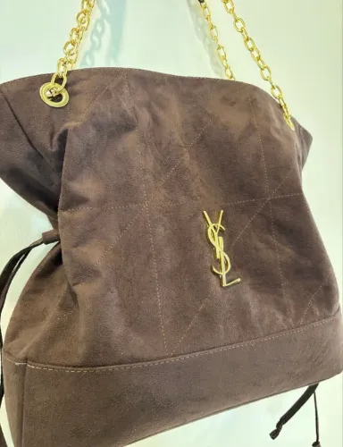 Bolsa marrom camurça ysl grande