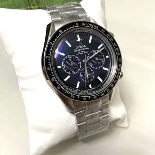 Relógio omega speedmaster co-axial automatico fundo preto