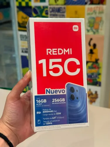 REDMI 15C 256GB 8RAM CHINA 50MP Preto NOVO LACRADO - Retire em loja física