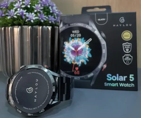 Smartwatch Haylou Solar 5 AmoLED 1,58 Ip68 À Prova D'água Chamadas BT 5.3 Função Gravação