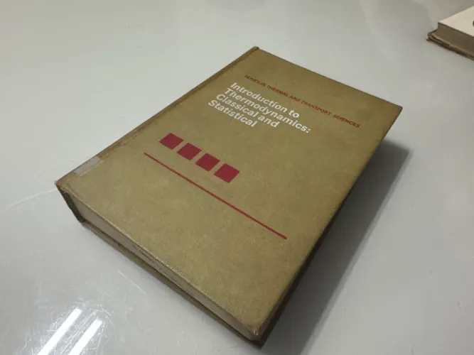 Livro Introduction to Thermodynamics: Classical and Statistical - Sonntag & Van Wylen