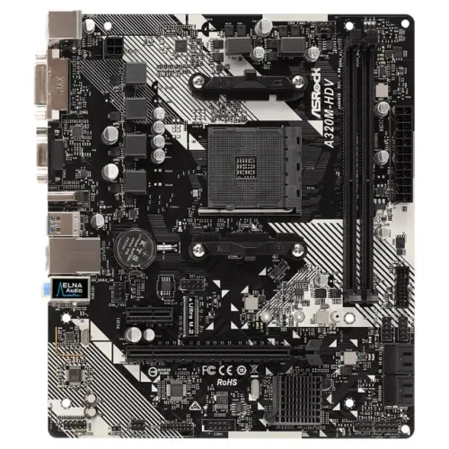 Placa Mãe ASRock A320M-HDV usada