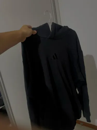 moletom adidas logo preto