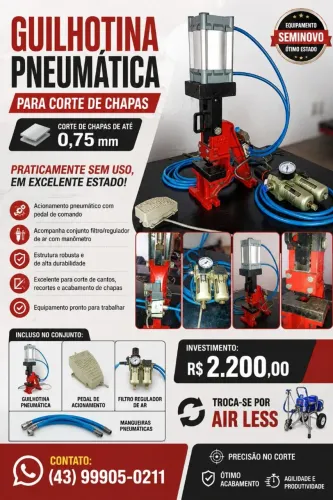 Guilhotina pneumática 