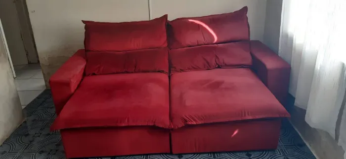 Sofá retratil e reclinável Molas ensacadas