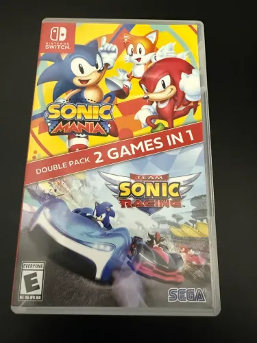 Jogo Sonic 2 em 1 Mania + Team Racing Nintendo Switch 