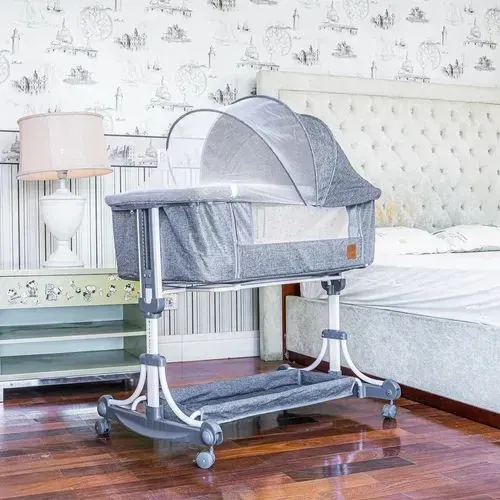 Berço Para Bebê Moisés Balanço Portátil CoBed Com Colchão até 50kg Pipdip<br>Cor: Cinza