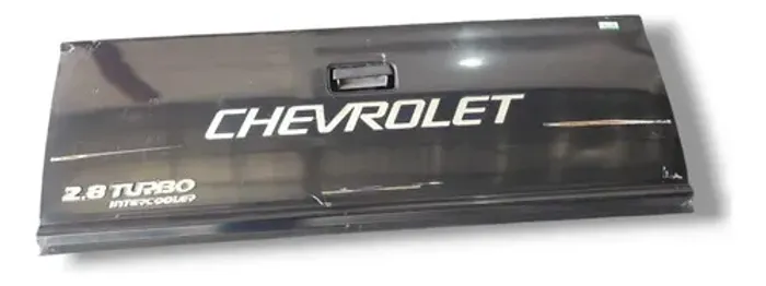 Tampa Caçamba Mala Chevrolet S10 1995 2011 Pelada Detalhe Cinza