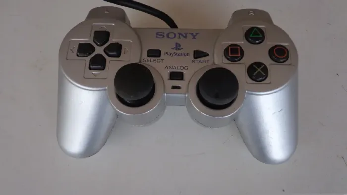 Controle Ps2 Playstation Dualshock 2 Satin Silver Prata (Usado)