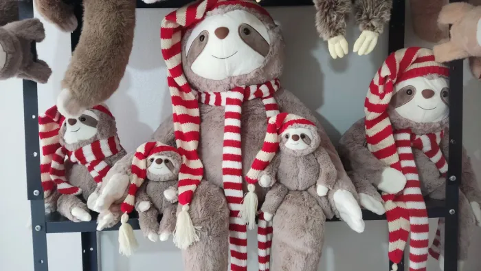 Pelúcia Bicho Preguiça Natal coleção