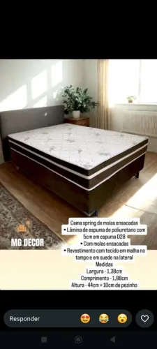 Cama box casal mola ensacadas D28
