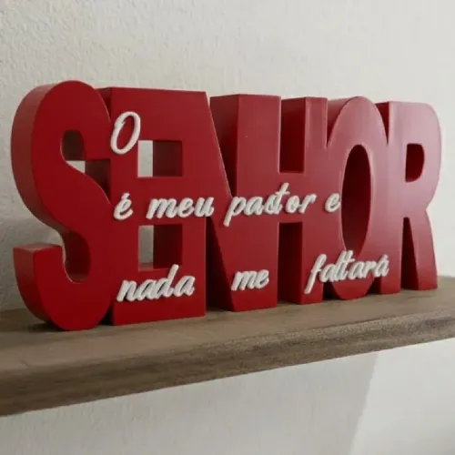 Decoração, o senhor é meu pastor 