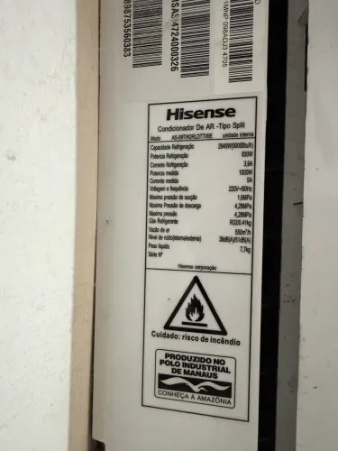 Vendo ar estado de zero 9.000btus