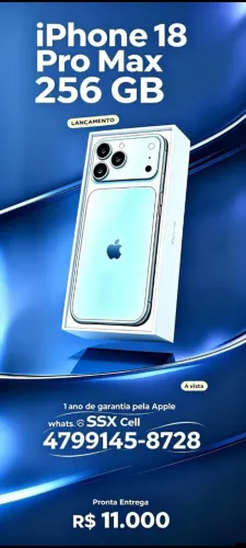 iPhone 18 pro Max 256gb - lançamento