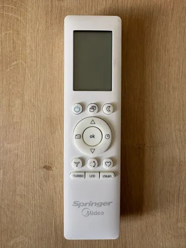 Controle Remoto Springer Midea (original) Rg-10 17317000a58064 Cor Branco