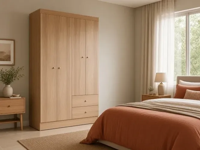 Guarda-Roupa Versa 4 Portas 1,02m MDP (NOVO A PRONTA ENTREGA)