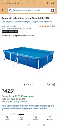 Piscina nova 3.000 litros