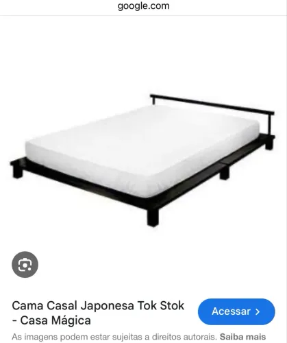 Cama casal tok Stok estilo oriental 
