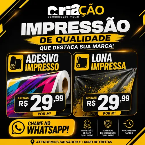 ADESIVO E LONA PARA TERCEIRIZADOS