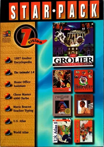 cd de jogo star pack grolier chessmaster atlas e+ excelente estado 80cx