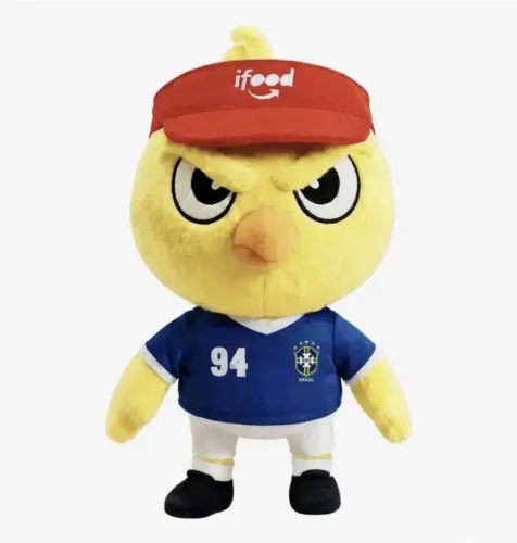 Pelúcia Canarinho Ifood Seleção Brasileira 1994