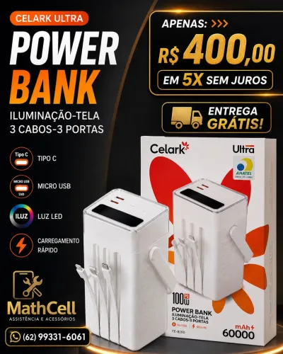 POWER BANK CELARK ULTRA 60.000mAh 