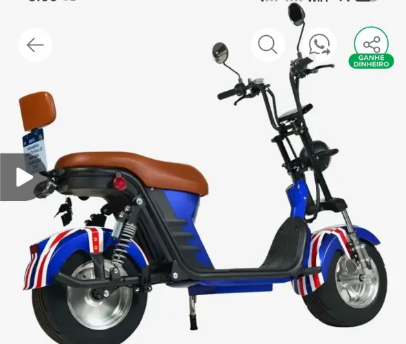 Scooter elétrica 1000 watts 