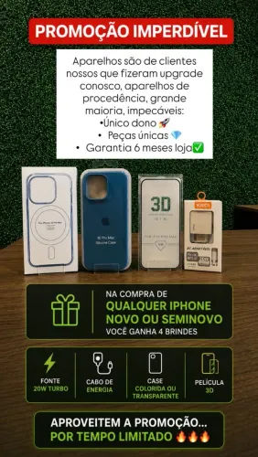 iPhone 1- Semi-novo, Garantia Apple 6 meses
