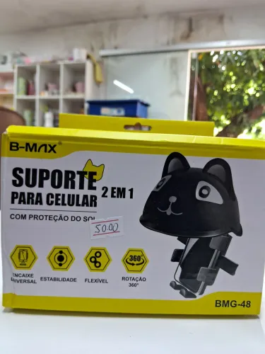 Suporte para Celular 2 em 1 Capacete BMG-48
