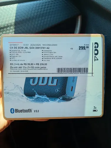 Caixa de som JBL g04 nova facilito chama que nós negocia.