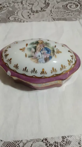 Porta jóia de porcelana Vintage 