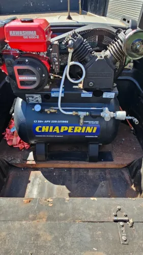COMPRESSOR A AR CJ 20 APV 150 + MOTOR EST. GE900 9,0 HP = CHAVE IMPACTO 1*