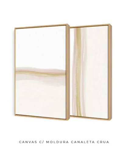 CONJUNTO DE 2 QUADROS DECORATIVOS - 60x90cm - PRONTA ENTREGA