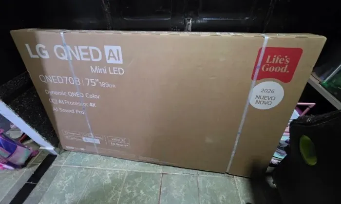 TV LG QNED 75 POLEGADAS NA CAIXA