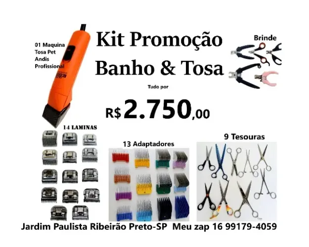 Kit Maquina Andis Super Edge, Usada em Bom estado, mais Kit completo e tem brinde também