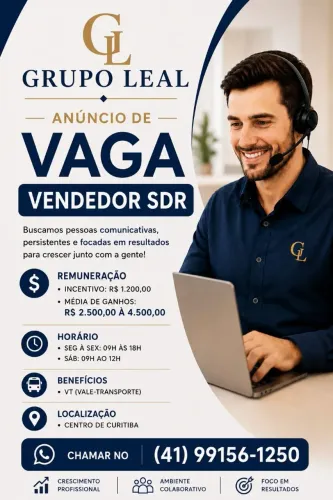 Estamos contratando Vendedores