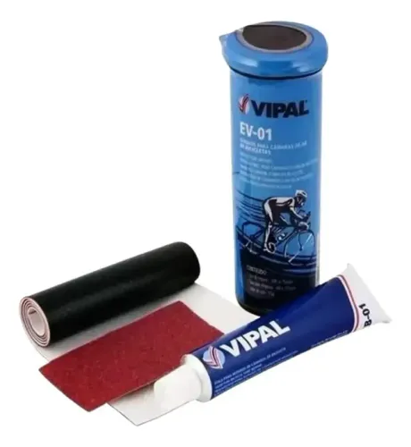 Kit Remendo Vipal EV-01 Câmara Ar Bike MTB Speed Com Cola