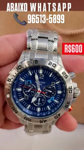 Relógio NAUTICA ORIGINAL FUNDO AZUL MULTIFUNCIONAL ENTREGAMOS