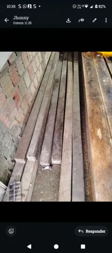 Vende 4 esteio de 4 metros 4 esteio de 3 metros21 tábuas de assoalho de metro 15 pernamaca